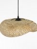 Lampa wisząca bambusowa pleciona kolor naturalny owalna boho rystykalna industrialna nad stół do salonu sypialni NULVERO LE45364 Luces Exclusivas